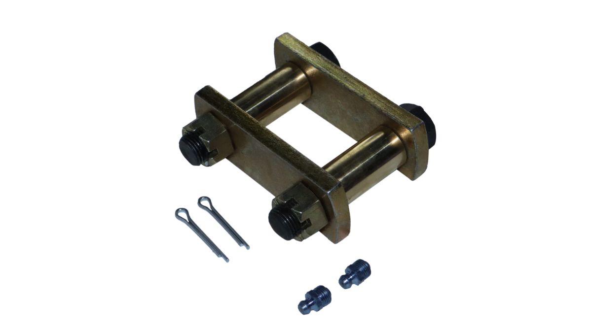 SHACKLE ASSEMBLY JEEP CHEV. TYPE W/GUN METAL BUSH