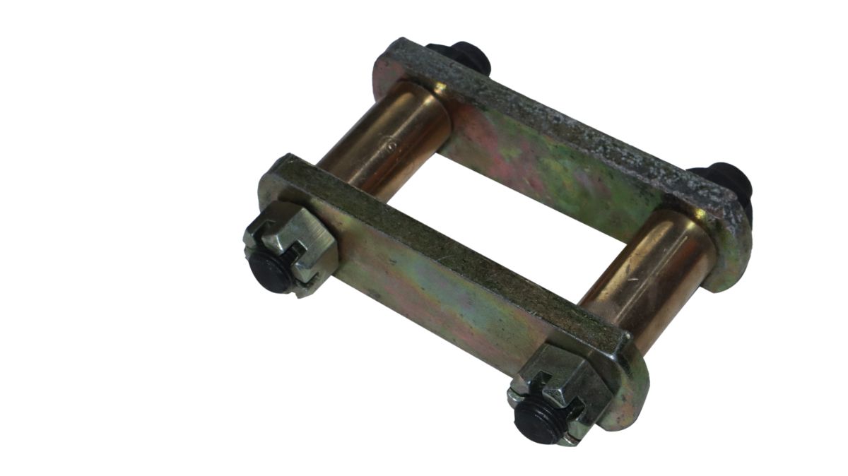 SHACKLE ASSEMBLY. JEEP N/M LONG (R.H.D) W/GUN METAL BUSH