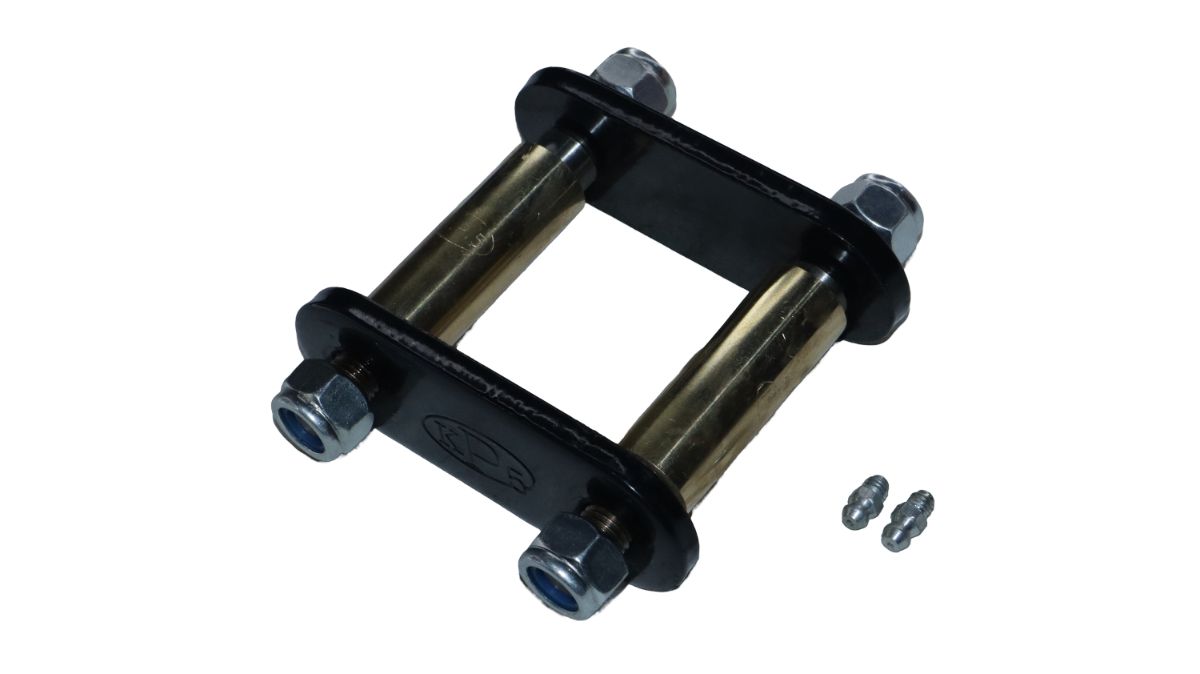 SHACKLE ASSEMBLY TATA ACE W/SOLID PLATE W/BRASS BUSH