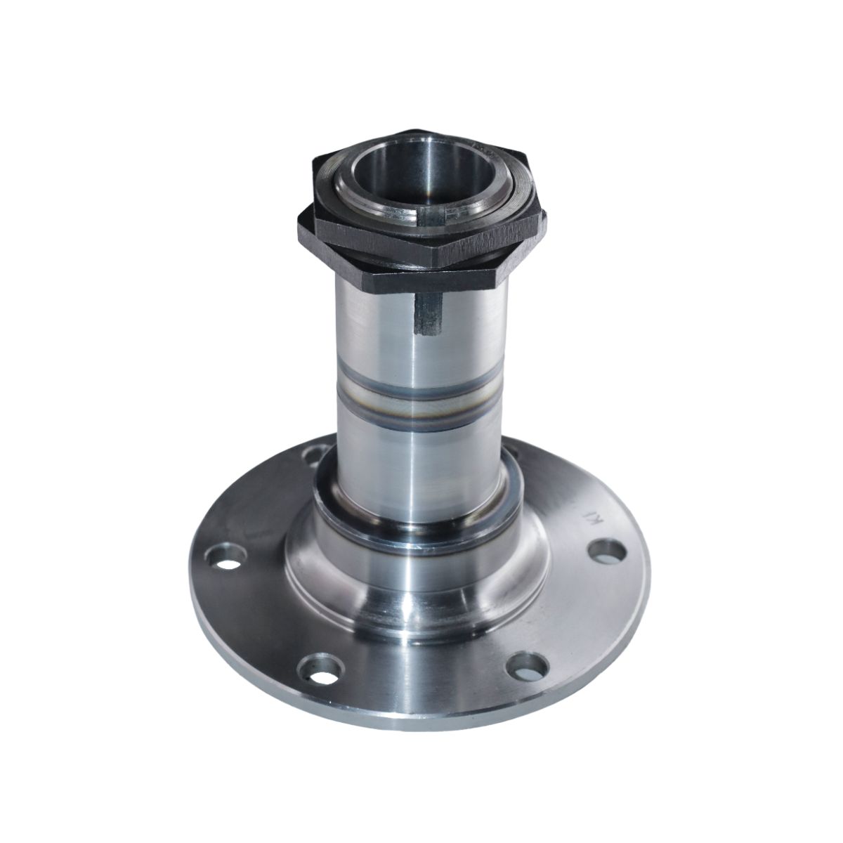 FRONT SPINDLE JEEP BIG COLLAR (INDUCTION HARDENED EN8 ALLOY) W/ DOUBLE CHECK NUT