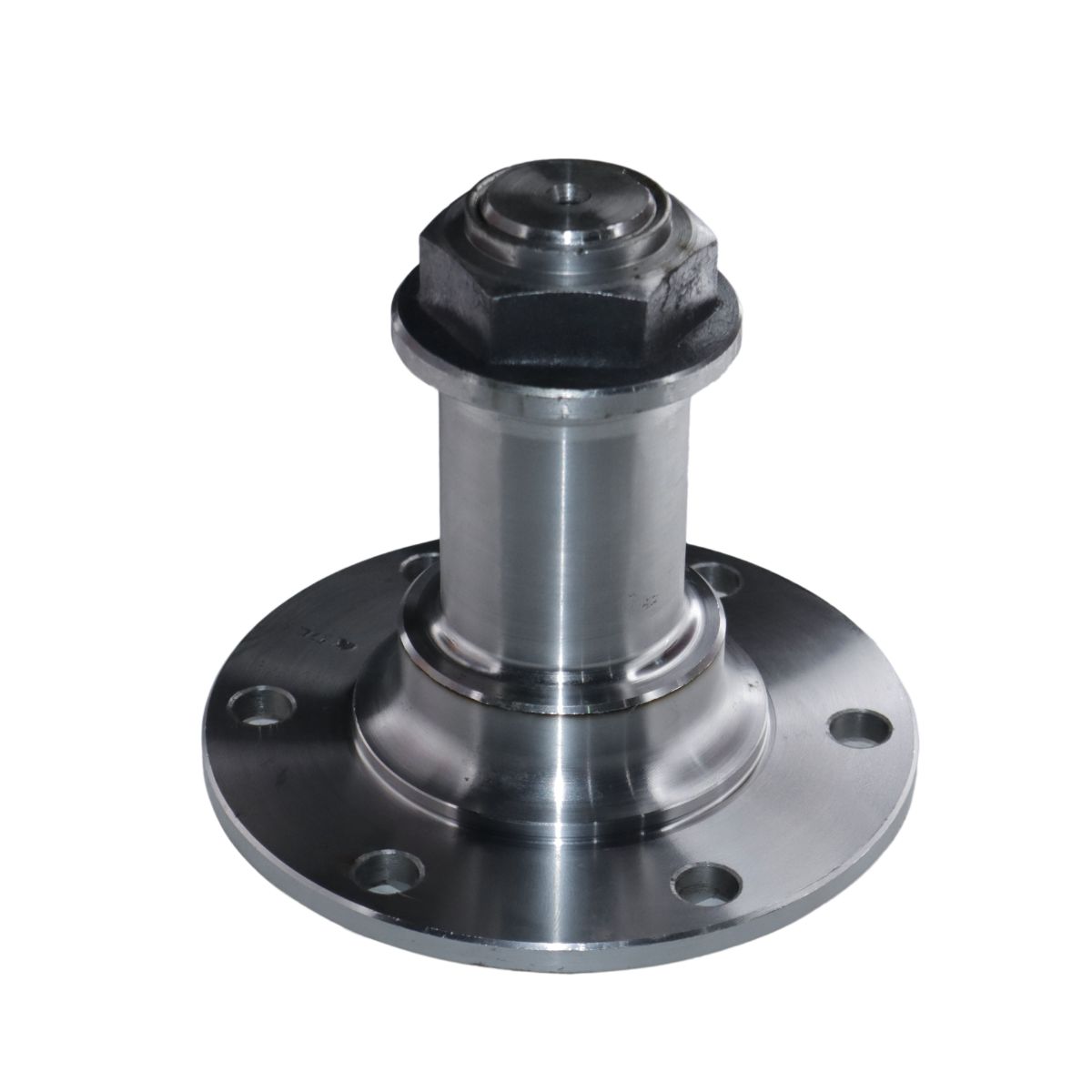 FRONT SPINDLE MAXI TRUCK PLUS (INDUCTION HARDENED EN8 ALLOY) W/ CHECK NUT