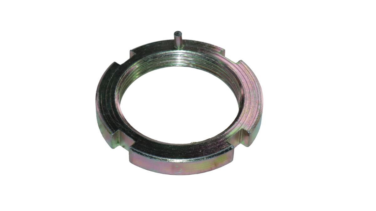 FRONT WHEEL CHECK NUT SCORPIO (PIN TYPE)