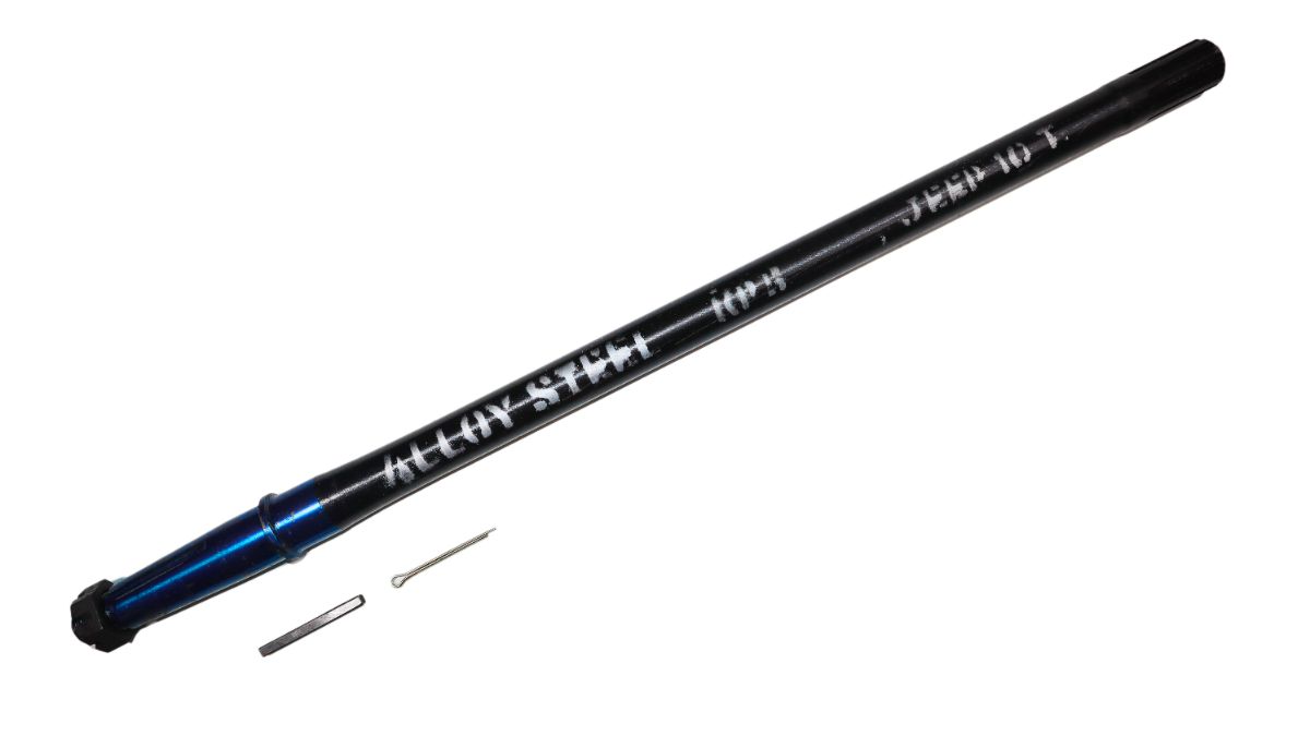 AXLE SET JEEP WILLY 10 TEETH (BIG & SMALL) W/NUT + CARTER